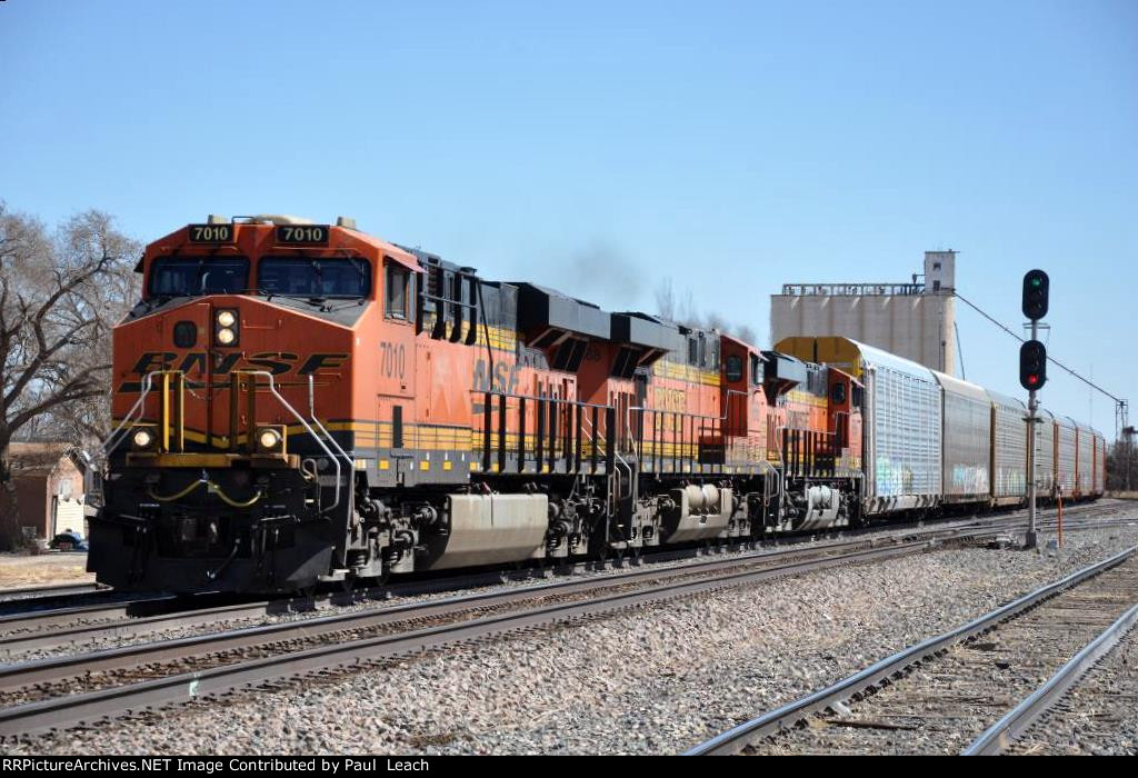 Westbound vehicle train